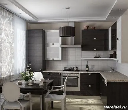 Design de bucătărie în casă panoul