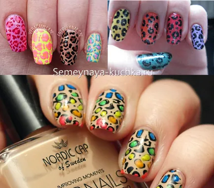 Cifrele de pe unghii leopard