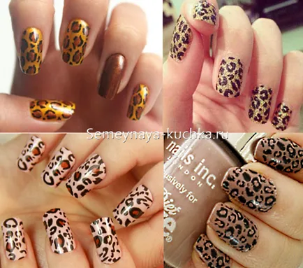 Cifrele de pe unghii leopard