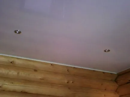 Într-o casă din lemn plafoane