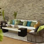 Decorarea peretilor cu piatra decorativa