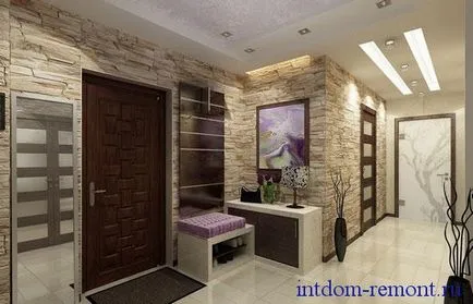 Decorarea peretilor cu piatra decorativa