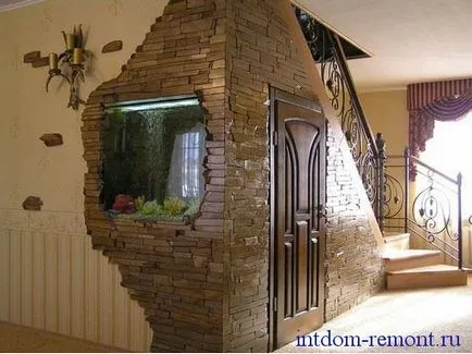 Decorarea peretilor cu piatra decorativa