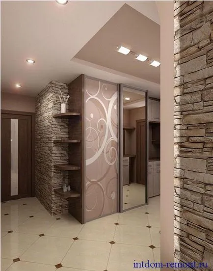 Decorarea peretilor cu piatra decorativa