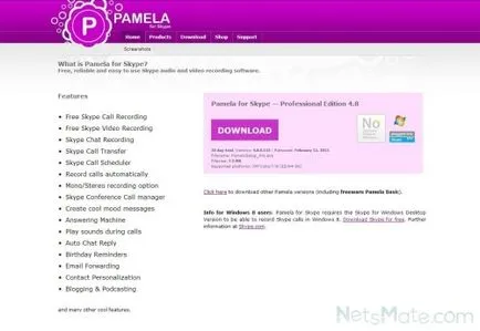 Pamela pentru Skype ea