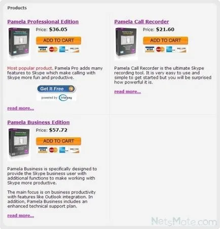 Pamela pentru Skype ea