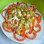 Salata cu fasole și roșii