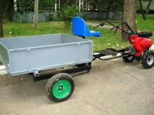 Carucior pentru motoblock propriile mâini Carucior pentru motoblock propriile mâini