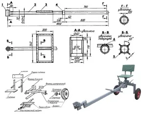 Carucior pentru motoblock propriile mâini Carucior pentru motoblock propriile mâini