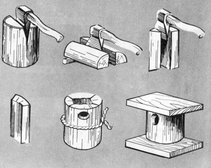 Birdhouse cu desenul lor mâini
