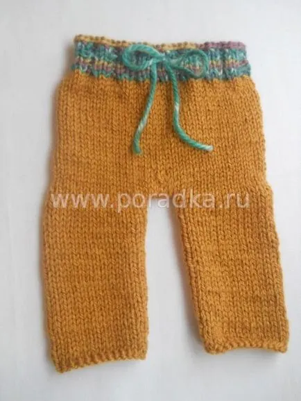 Cum să tricot chiloți pe spițe
