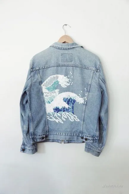 Cum să jacheta denim cu strasuri