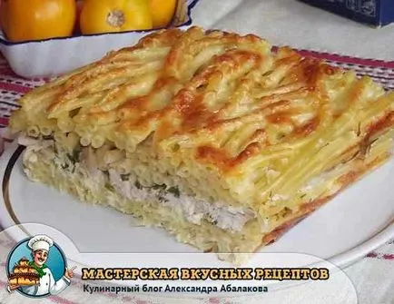 Paste cu pui la cuptor Paste cu pui la cuptor