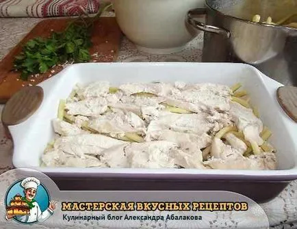 Paste cu pui la cuptor Paste cu pui la cuptor
