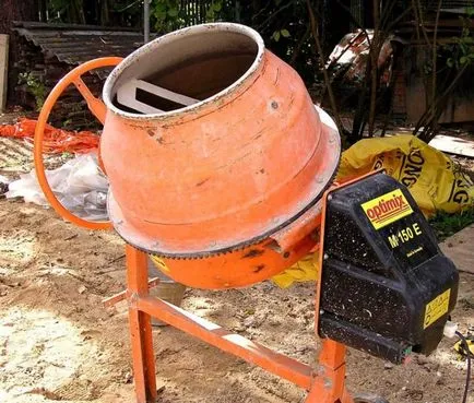 Cum de a opri beton într-un malaxor de beton