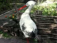 Stork Garden cu mâinile (Stork ta gradina) grădină Stork cu propriile sale mâini