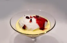 custard engleză cu vanilie naturală (cu cremă de vanilie naturala)