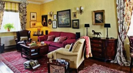 stil englezesc în regulile de design interior