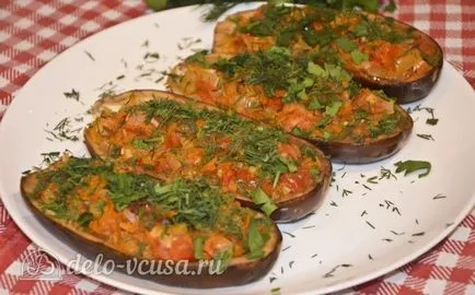 Vinete umplute cu legume reteta cu o fotografie - un pas cu pas de gătit bărci cu vinete