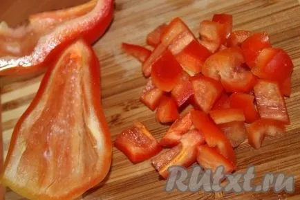 Vinete umplute cu legume, coapte în cuptor - reteta cu o fotografie
