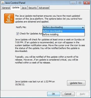 Ce este o Java actualizare și cum se schimba programul de actualizare