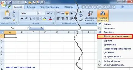 Ce este modul de a selecta celule din grupul de celule de selecție de celule Excel