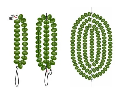 Flori din margele si scheme de tesut pentru incepatori tehnica franceză de țesut, șirag de mărgele floristica