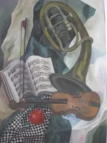 decorative de viață încă pe hârtie colorată, profesor de artă (culoare) decorative de viață încă pe hârtie colorată, profesor de artă