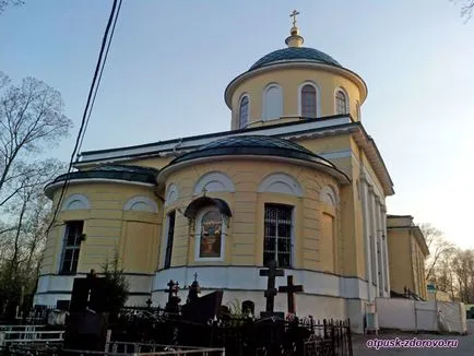 Danilovskoe Matroana cimitir grav și Templul de Rusalii
