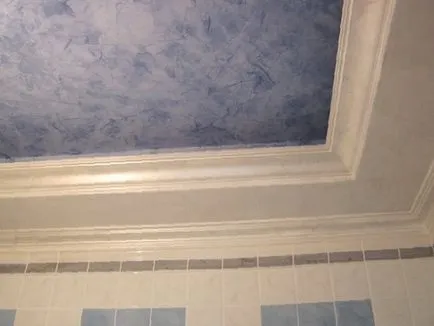 Tencuiala decorativa pe tavan - nuanțele aplicației