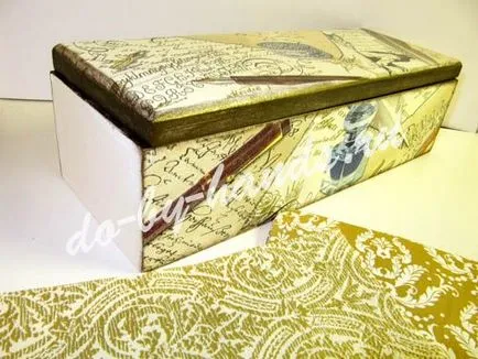 caseta Decupaj - clasa de master pentru începători cu fotografii (de pânză)