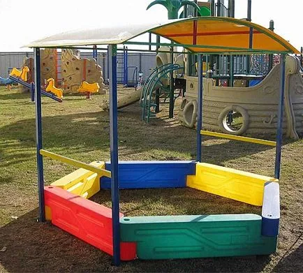 Sandbox pentru copii cu mâinile, construirea portal (lor) Sandbox pentru copii cu mâinile, portalul de construcție