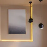 Proiectare si living interior cu zone de living și de dormit