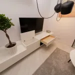 Proiectare si living interior cu zone de living și de dormit