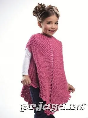 Pat poncho si bolero ace sau croșetate (Poncho) Poncho și bolero pentru copii sau croșetate
