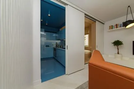 Proiectare si living interior cu zone de living și de dormit