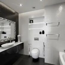Baie de design în stil contemporan are o fotografie în interior (stil) baie de design într-un stil modern are în fotografie interior