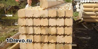 Casa de defecte de lemn în formă, complexitate constructii