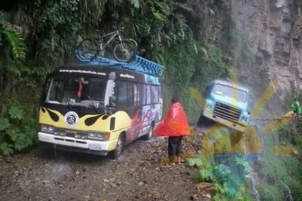 Drumul morții în Bolivia atrage la sine călătorii cei mai extreme