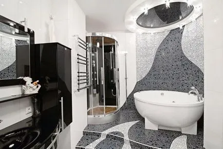 Baie de design în stil contemporan are o fotografie în interior (proiectare) baie de design într-un stil modern are în fotografie interior