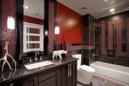 Baie de design în stil contemporan are o fotografie în interior (contemporan) baie de design într-un stil modern are în fotografie interior