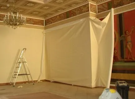 Draperie tesatura de perete, portal de construcție
