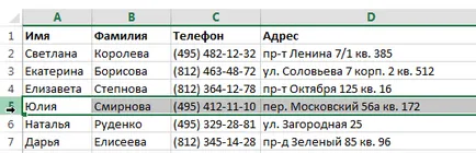 Excel 2013 insera și șterge rânduri și coloane în Excel (indepartarea) Excel 2013 insera și șterge rânduri și coloane în Excel