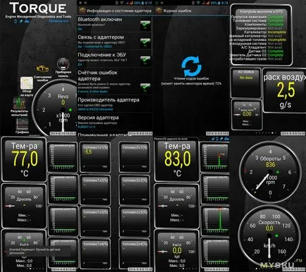 ELM327 OBDII scaner de diagnosticare Bluetooth