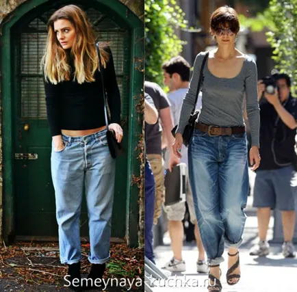 Jeans iubiti (72 fotografii regula de stil), o mână de familie
