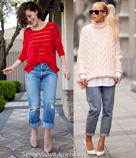 Jeans iubiti (72 fotografii regula de stil), o mână de familie