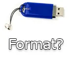 USB flash drive (HDD) solicitat de format, și pe ea au fost fișierele (date)