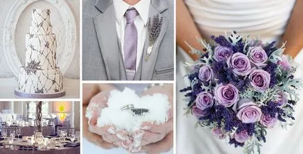 nunta Purple, design de nunta în nuanțe de violet