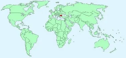 În cazul în care este Bulgaria pe harta lumii și o hartă a Bulgariei în limba rusă