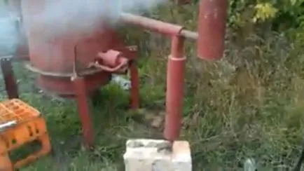 Generatorul de gaz pe lemn cu desene mâinile lor, dispozitive, circuite, instrucțiuni de montaj video,